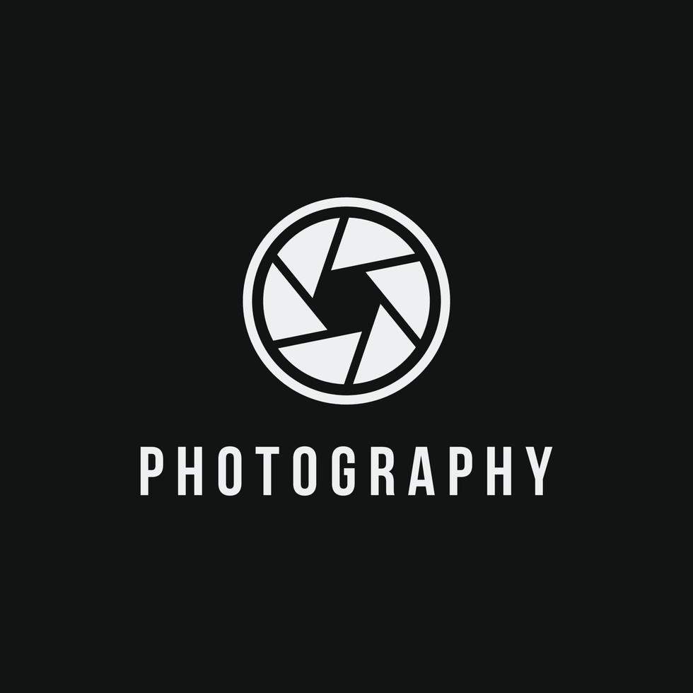 création de logo de photographie vecteur