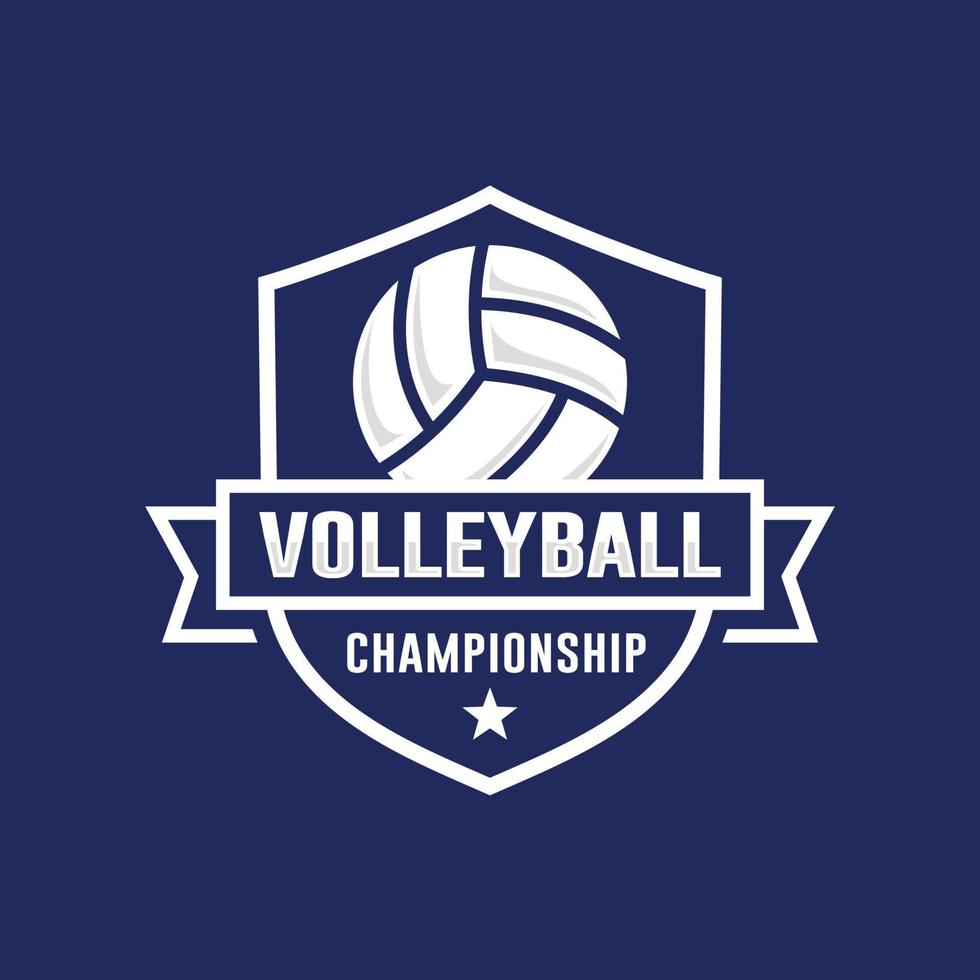 volley-ball championnat logo conception vecteur