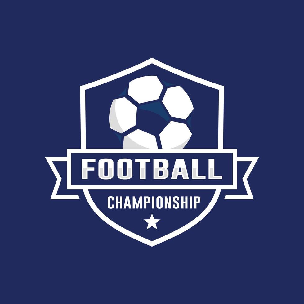 Football football championnat logo conception vecteur