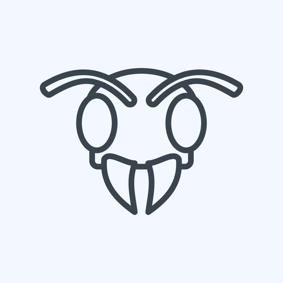 icône abeille. en relation à animal tête symbole. Facile conception modifiable. Facile illustration vecteur
