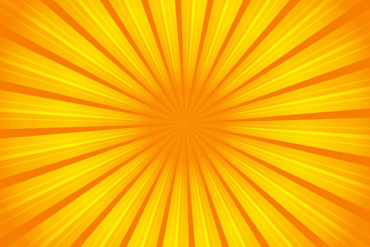 sunburst Jaune modèle des rayons été Contexte. vecteur illustration