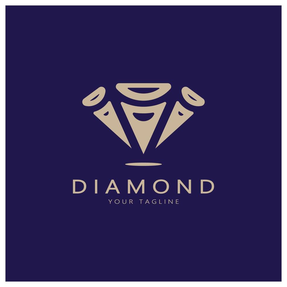 Facile diamant abstrait logo, pour affaires, badge, bijoux boutique, or boutique,application,vecteur vecteur