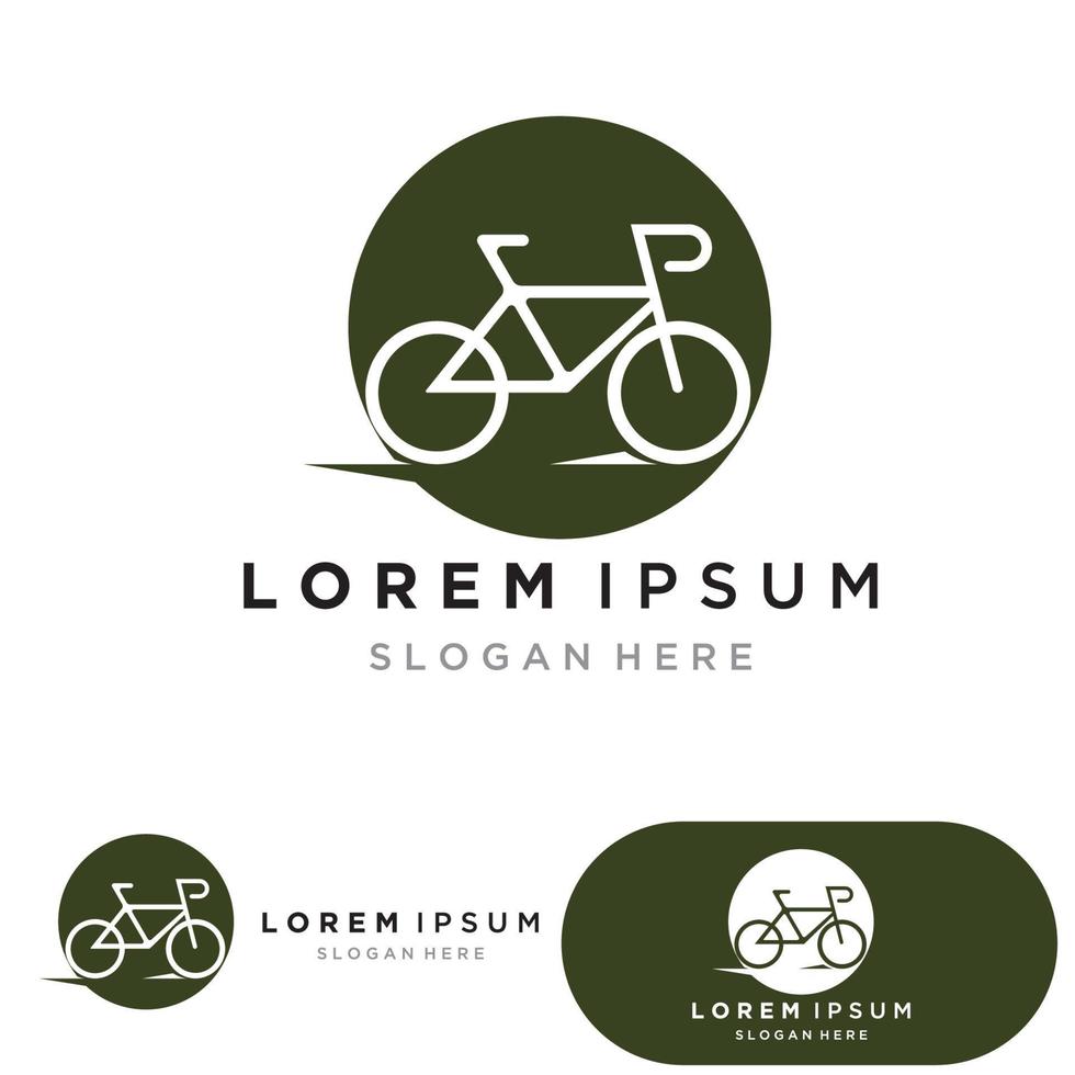 bicyclette sport logo et symbole vecteur modèle