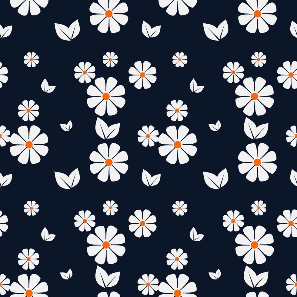 motif floral abstrait sans soudure vecteur