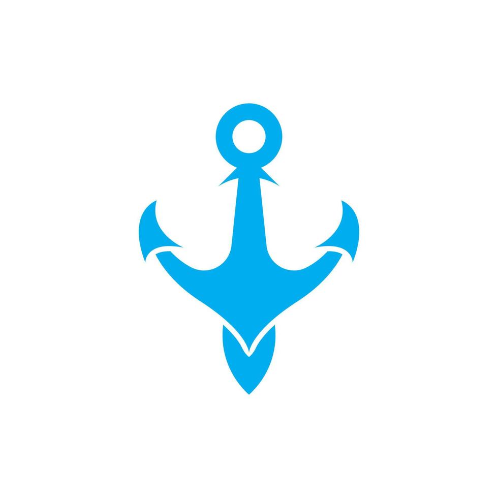 ancre logo icône bateau navire Marin marine vecteur