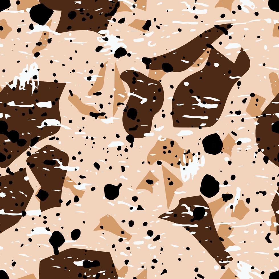 terrazzo sans couture modèle. moderne minimaliste sol tuile pour intérieur décoration. branché abstrait vecteur illustration.