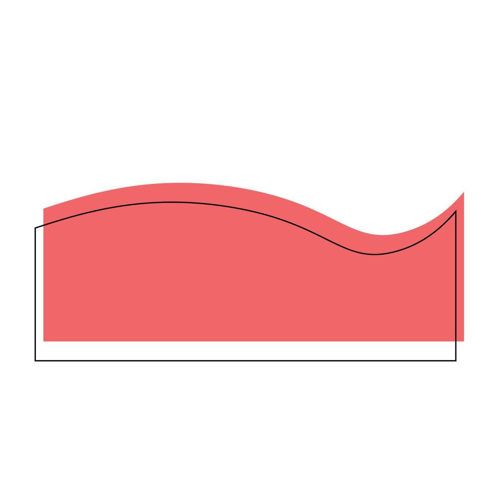 vecteur ligne abstrait vague forme