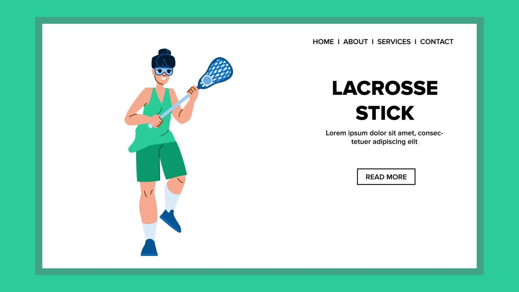 lacrosse bâton vecteur