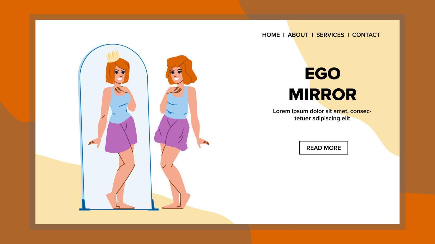 ego miroir vecteur