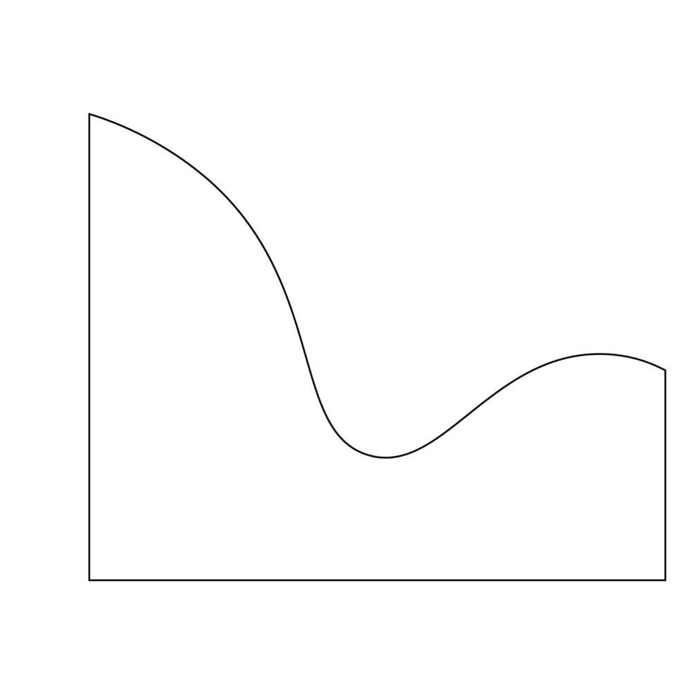 ligne art abstrait vague forme vecteur