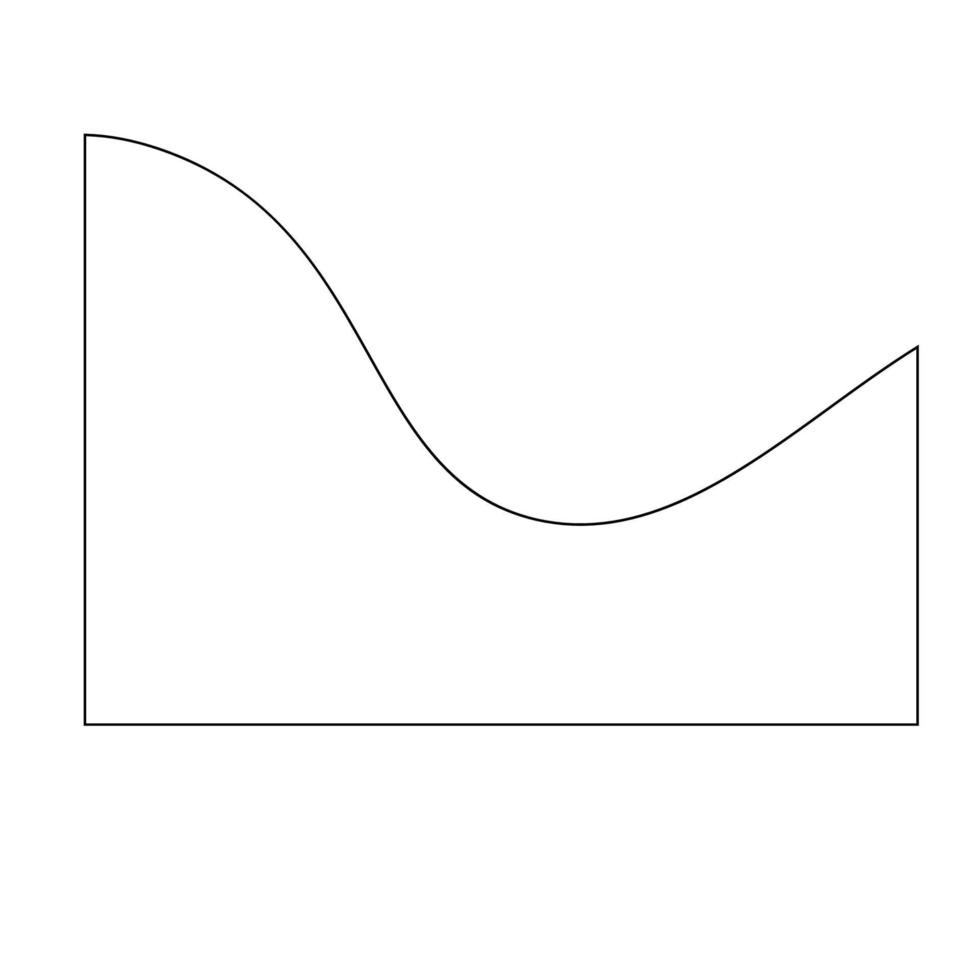 ligne art abstrait vague forme vecteur