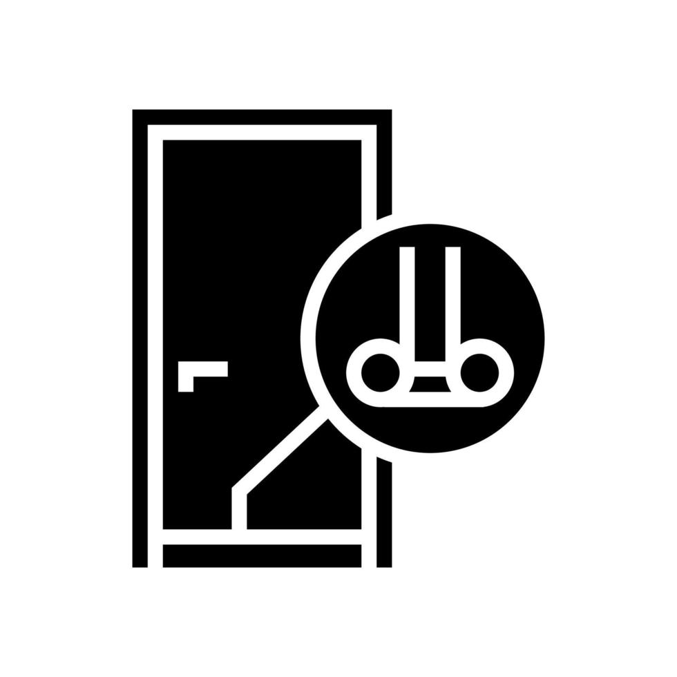 Brouillon bouchon garage outil glyphe icône vecteur illustration