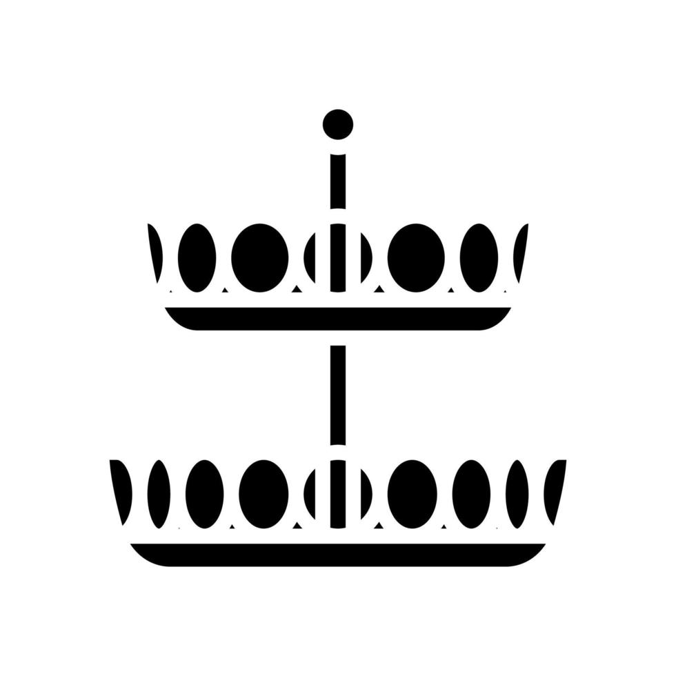fruit panier Accueil intérieur glyphe icône vecteur illustration