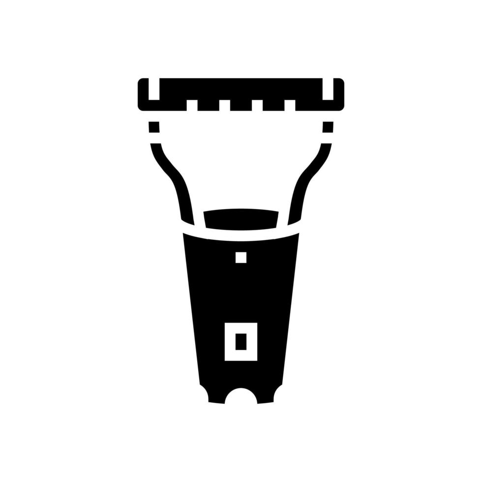 ampoule planteur jardin outil glyphe icône vecteur illustration