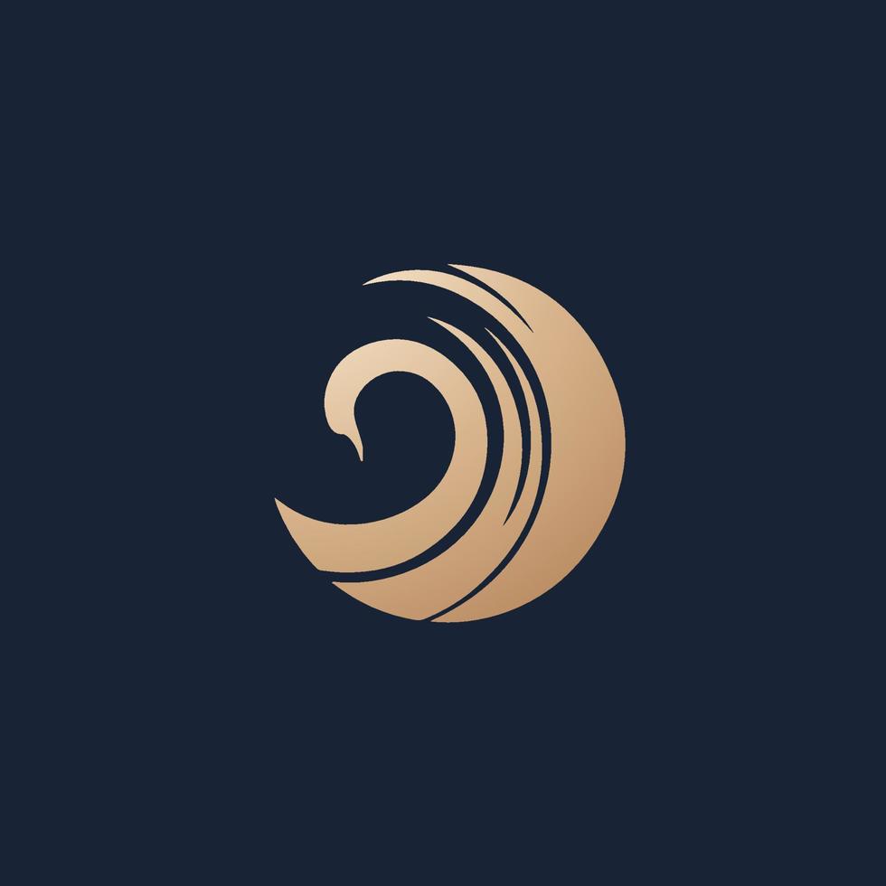 luxe et moderne cygne logo conception vecteur