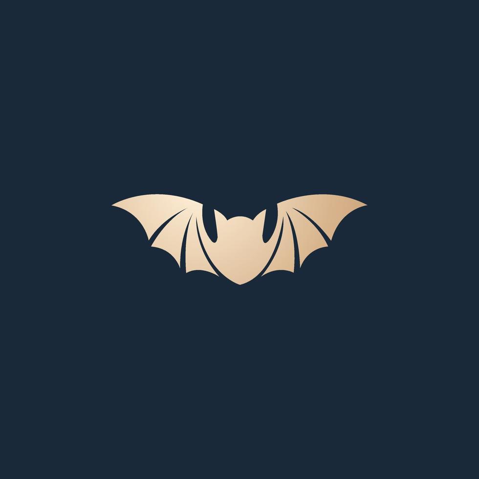 luxe et moderne chauve souris logo conception vecteur