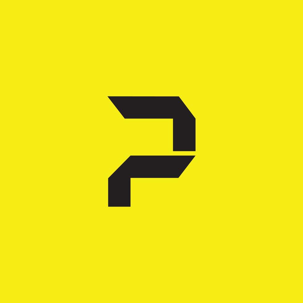 Créatif et moderne p logo conception vecteur
