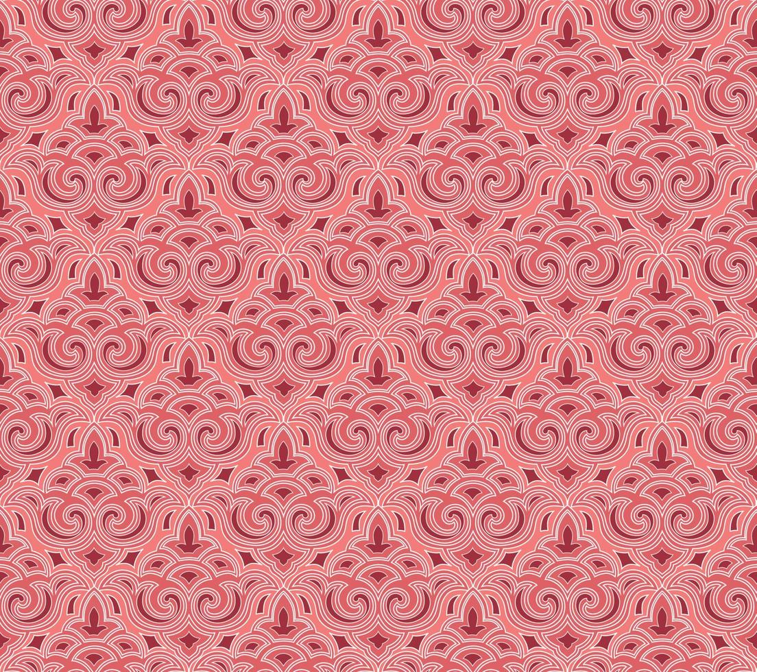 abstrait floral sans couture textile modèle. fleurir carrelé Oriental ethnique Contexte. arabe ornement avec asiatique fleur motif. bien pour tissu, textile, fond d'écran ou paquet Contexte conception. vecteur