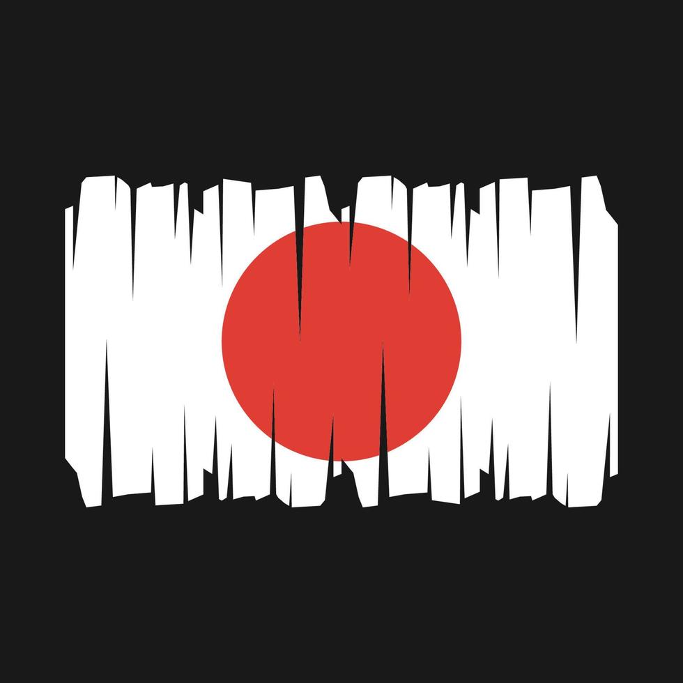 vecteur de drapeau du japon