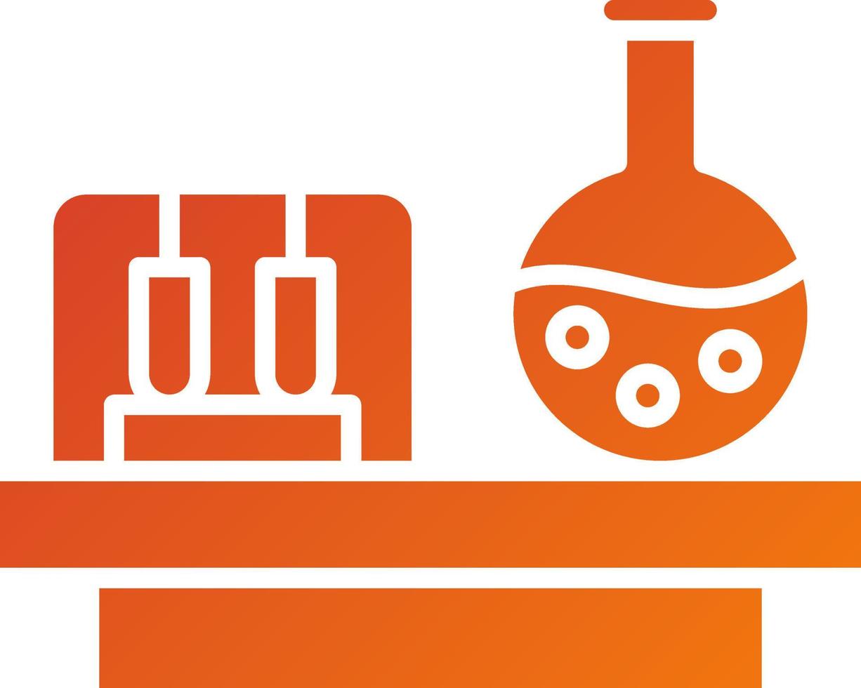 style d'icône de laboratoire chimique vecteur