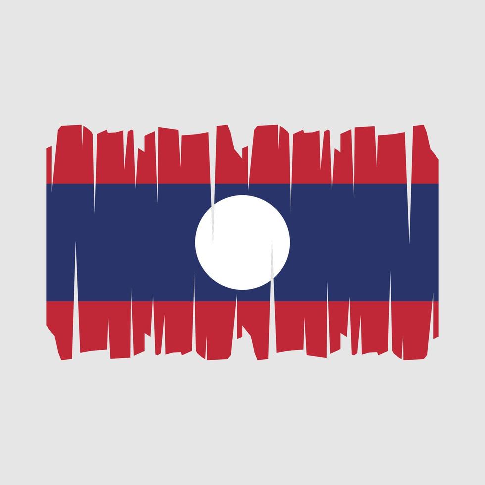 vecteur de drapeau du laos