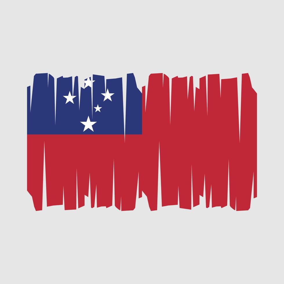 vecteur de drapeau samoa