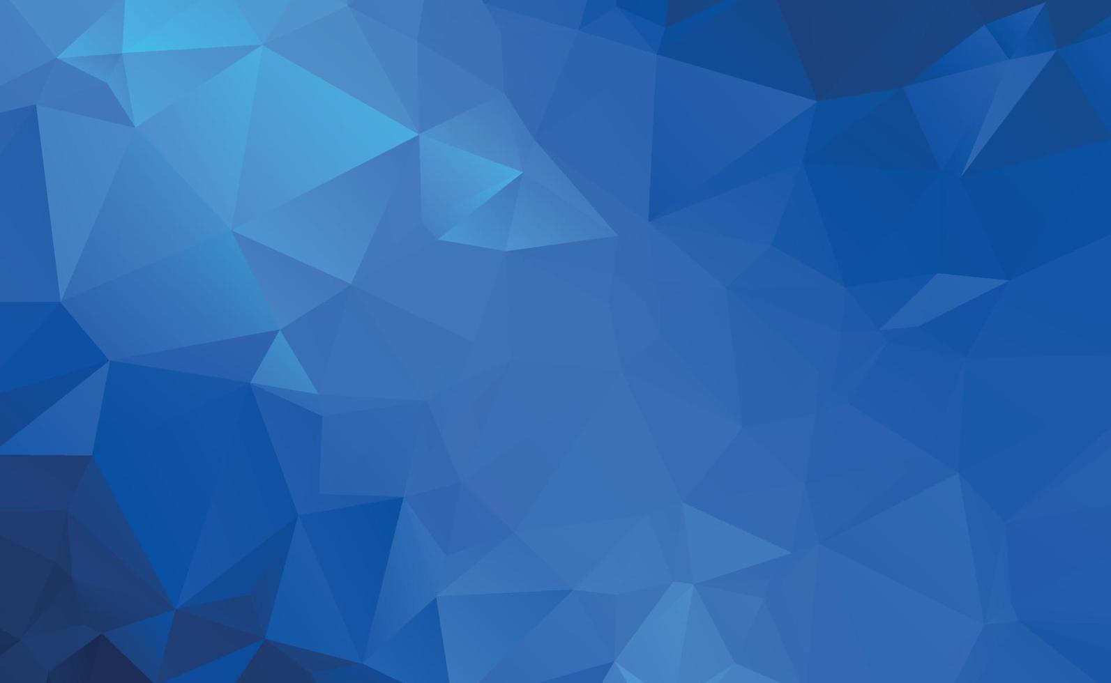 fond panoramique abstrait avec des triangles bleus - vecteur