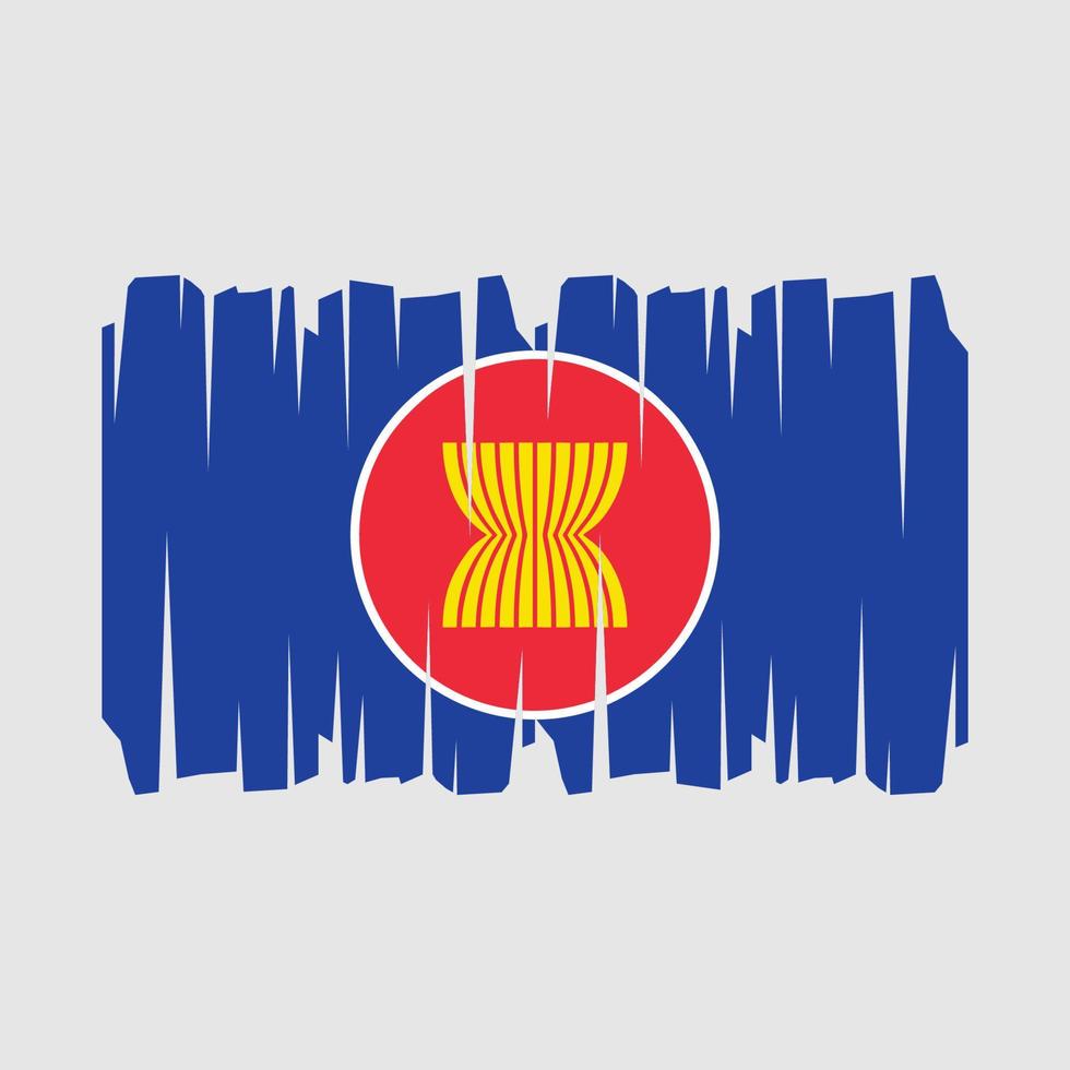 asean drapeau vecteur