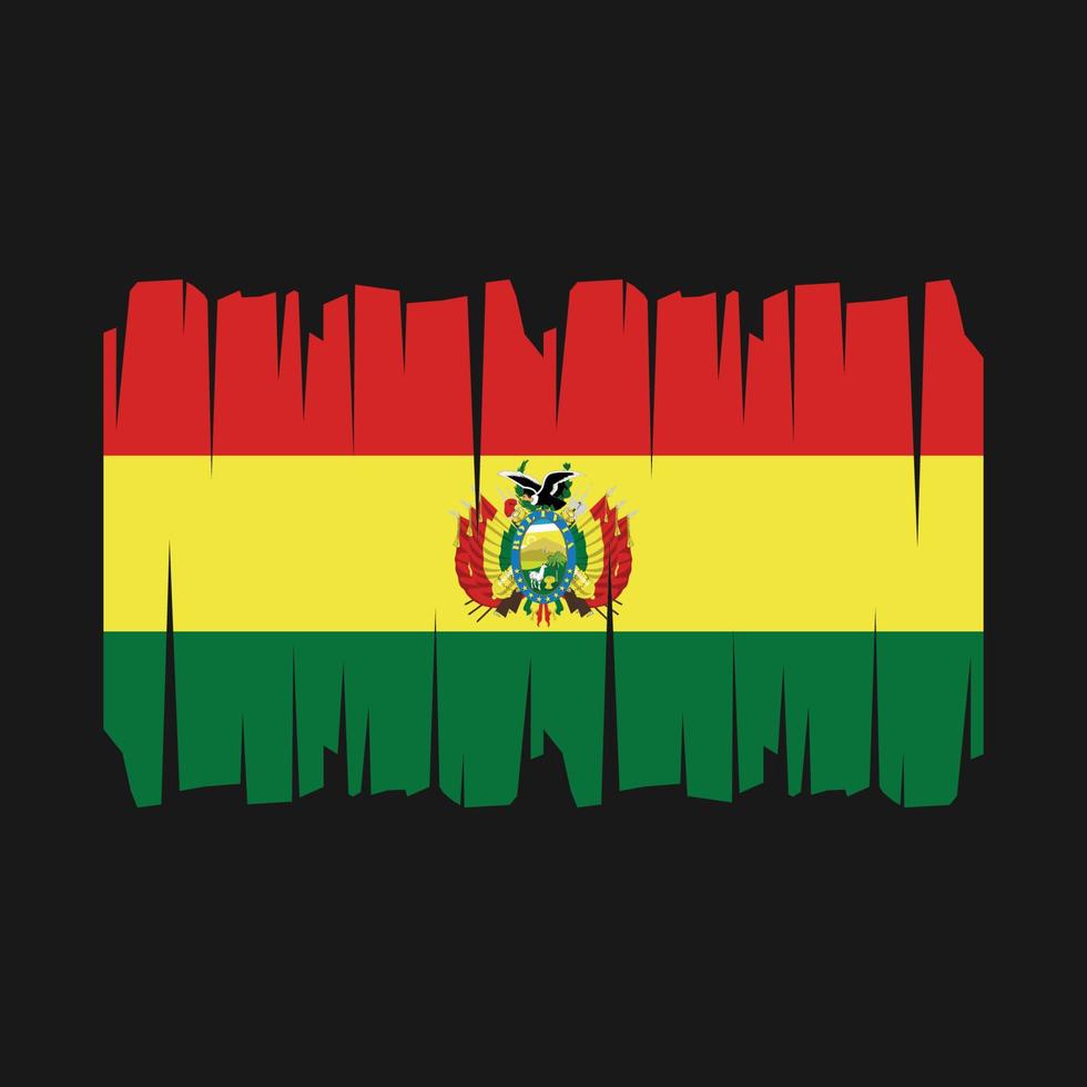 vecteur de drapeau de la bolivie