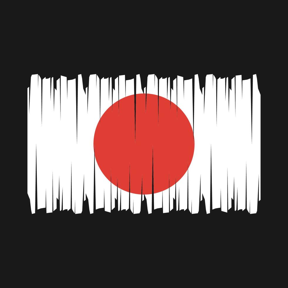 vecteur de drapeau du japon