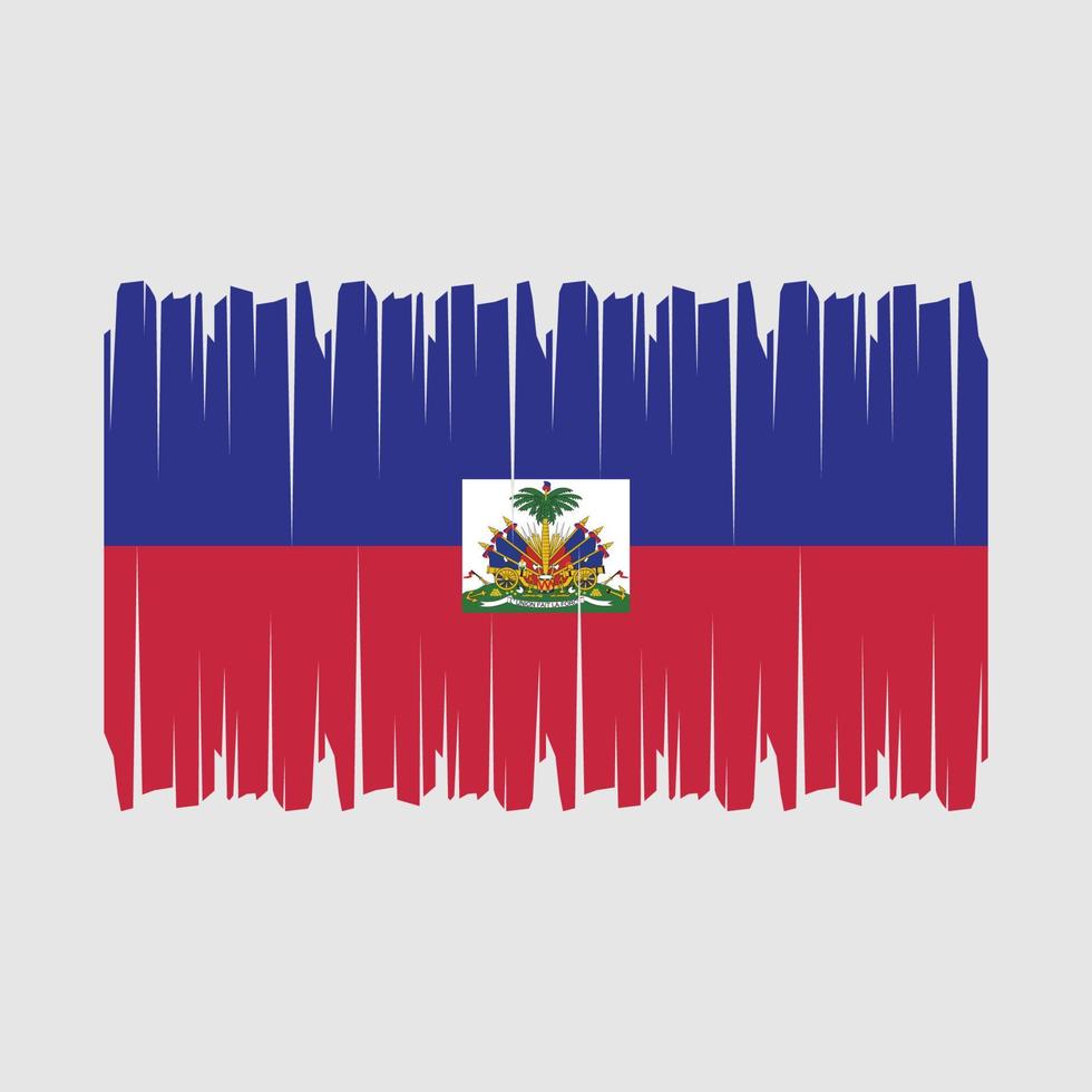 vecteur de brosse drapeau haïti
