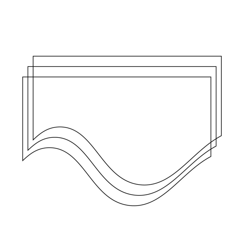 ligne dynamique abstrait formes vecteur