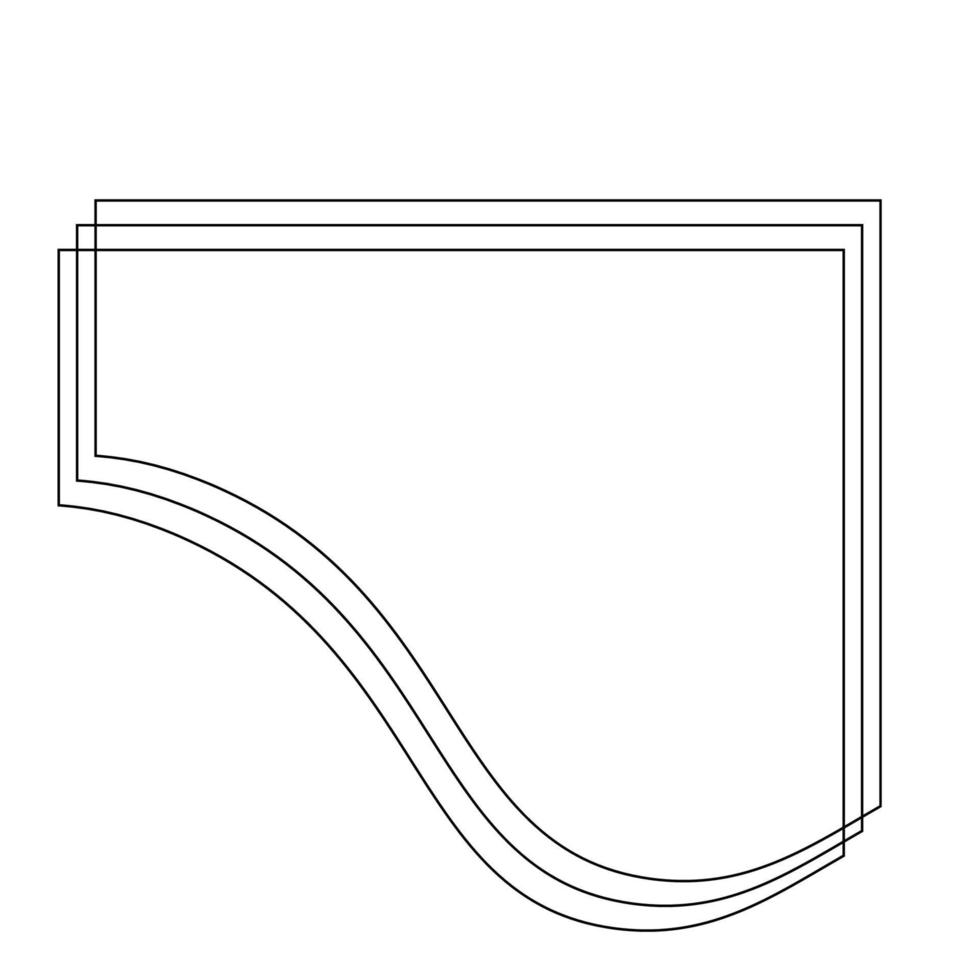 ligne dynamique abstrait formes vecteur