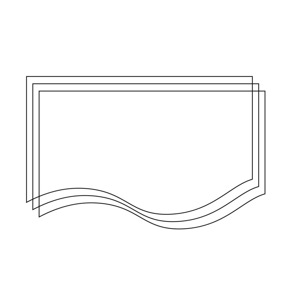 ligne dynamique abstrait formes vecteur