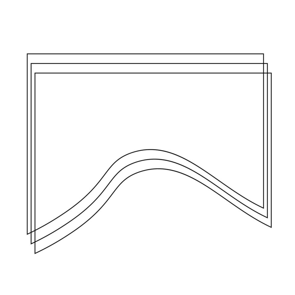 ligne dynamique abstrait formes vecteur