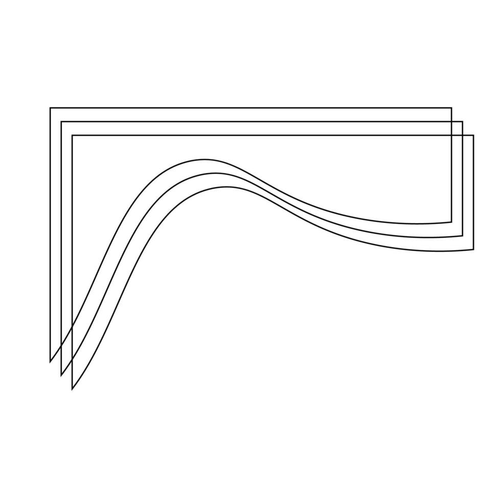 ligne dynamique abstrait formes vecteur