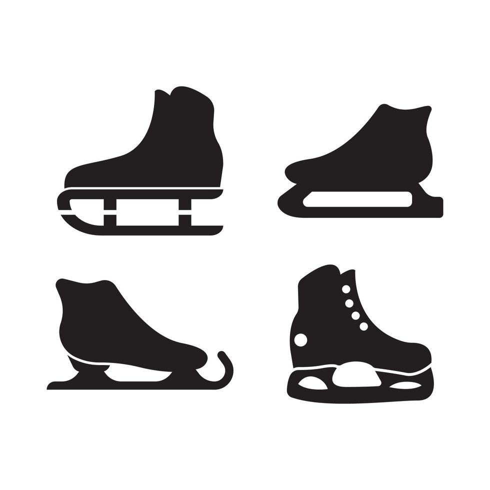 la glace patins icône symbole, illustration conception modèle. vecteur