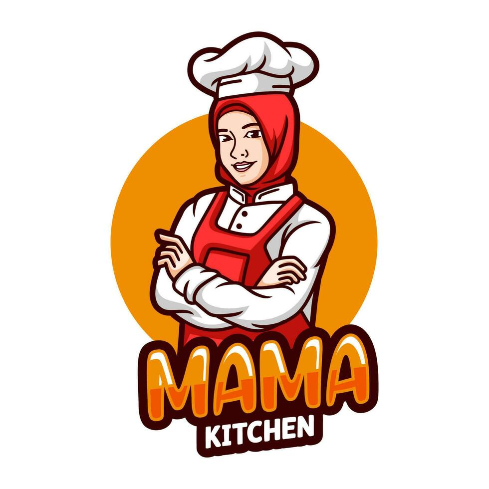 vecteur de logo de chef