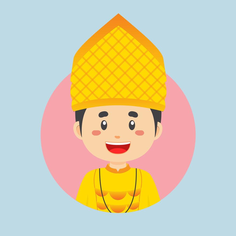 avatar de une central Sulawesi indonésien personnage vecteur