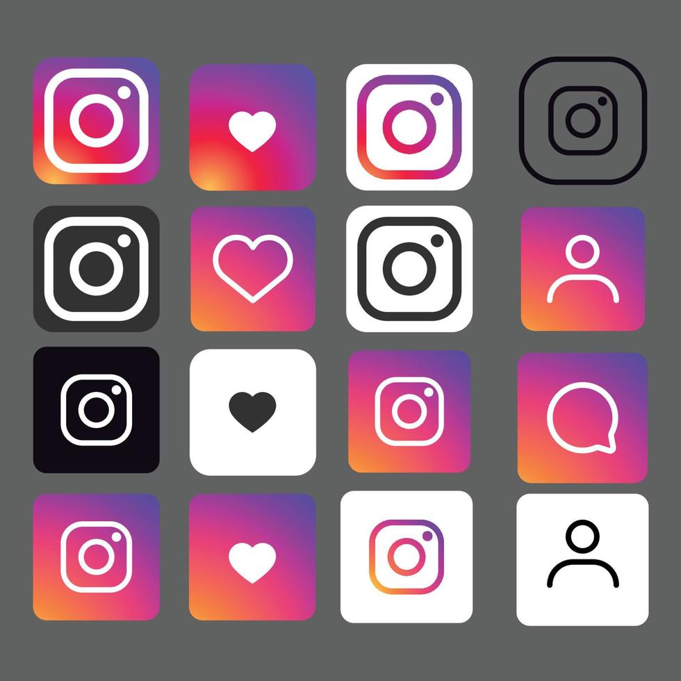 instagram icône . vecteur