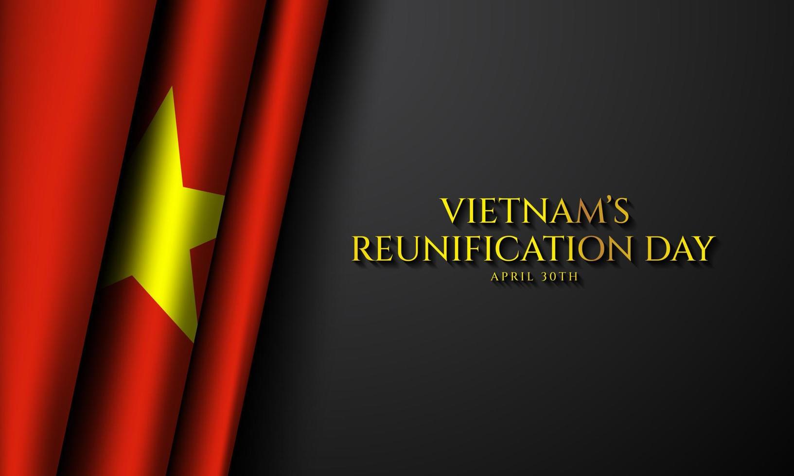 conception de fond du jour de la réunification du vietnam. vecteur