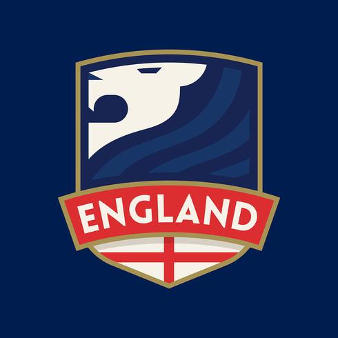 Insignes de football de coupe du monde de l'Angleterre vecteur