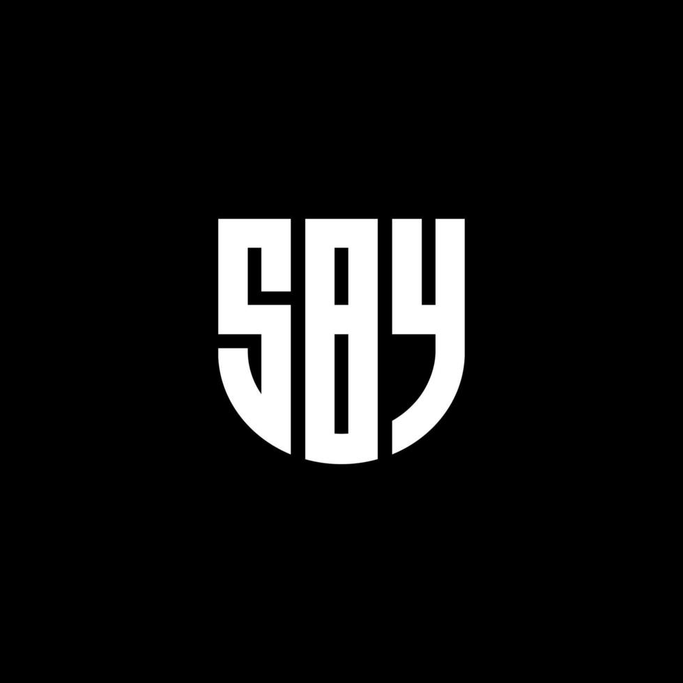 sby lettre logo conception dans illustration. vecteur logo, calligraphie dessins pour logo, affiche, invitation, etc.