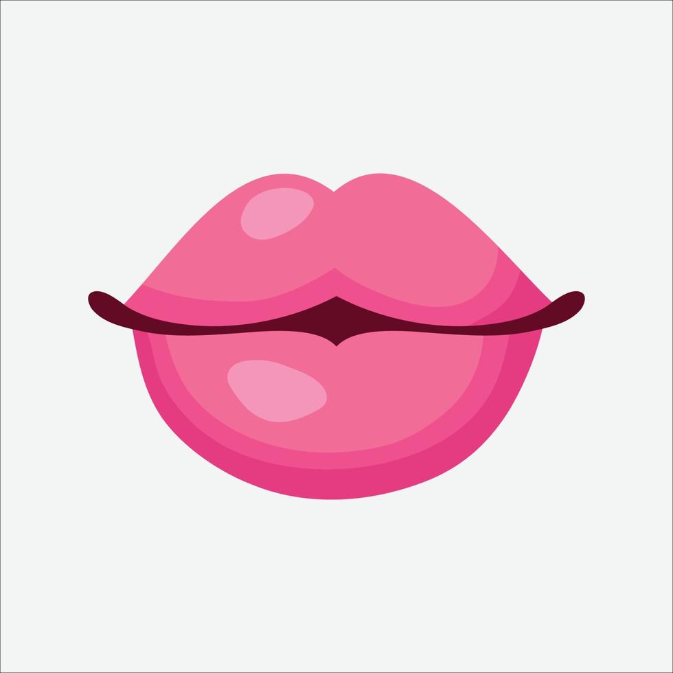 gratuit vecteur femelle rouge lèvres