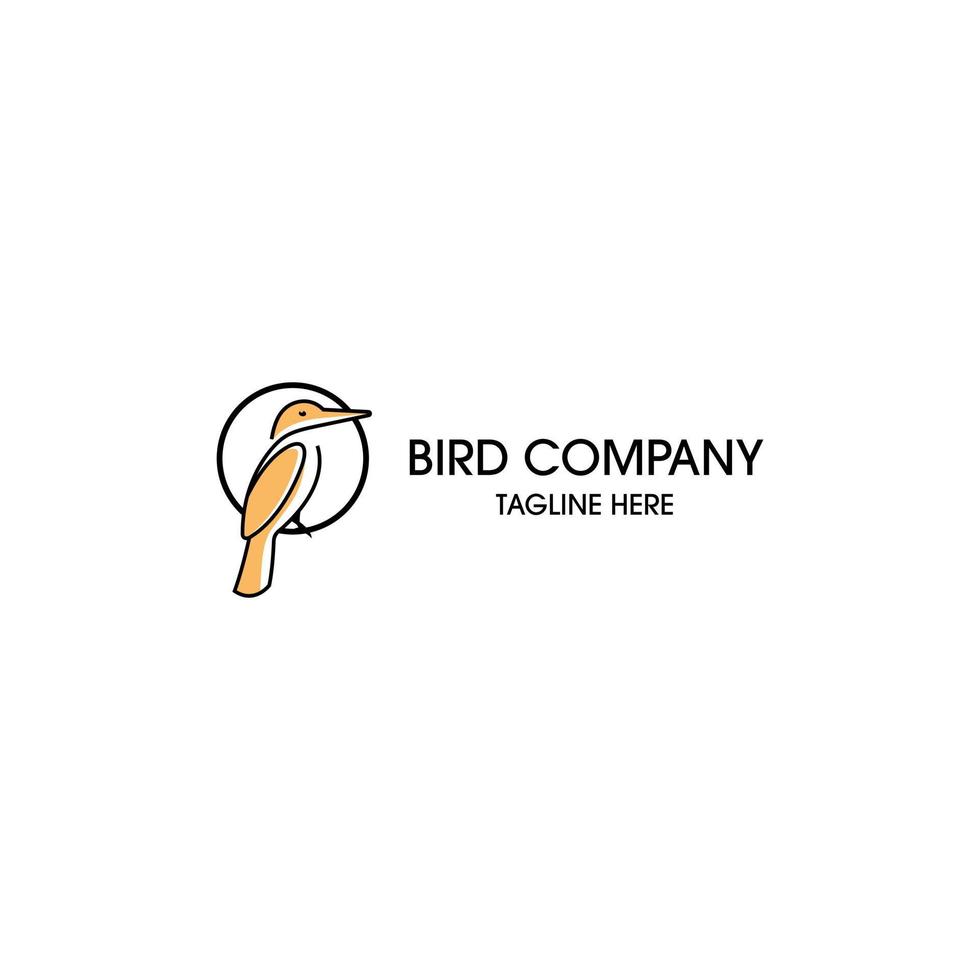 martin-pêcheur oiseau logo conception. impressionnant une martin-pêcheur oiseau logo. une martin-pêcheur oiseau logotype. vecteur