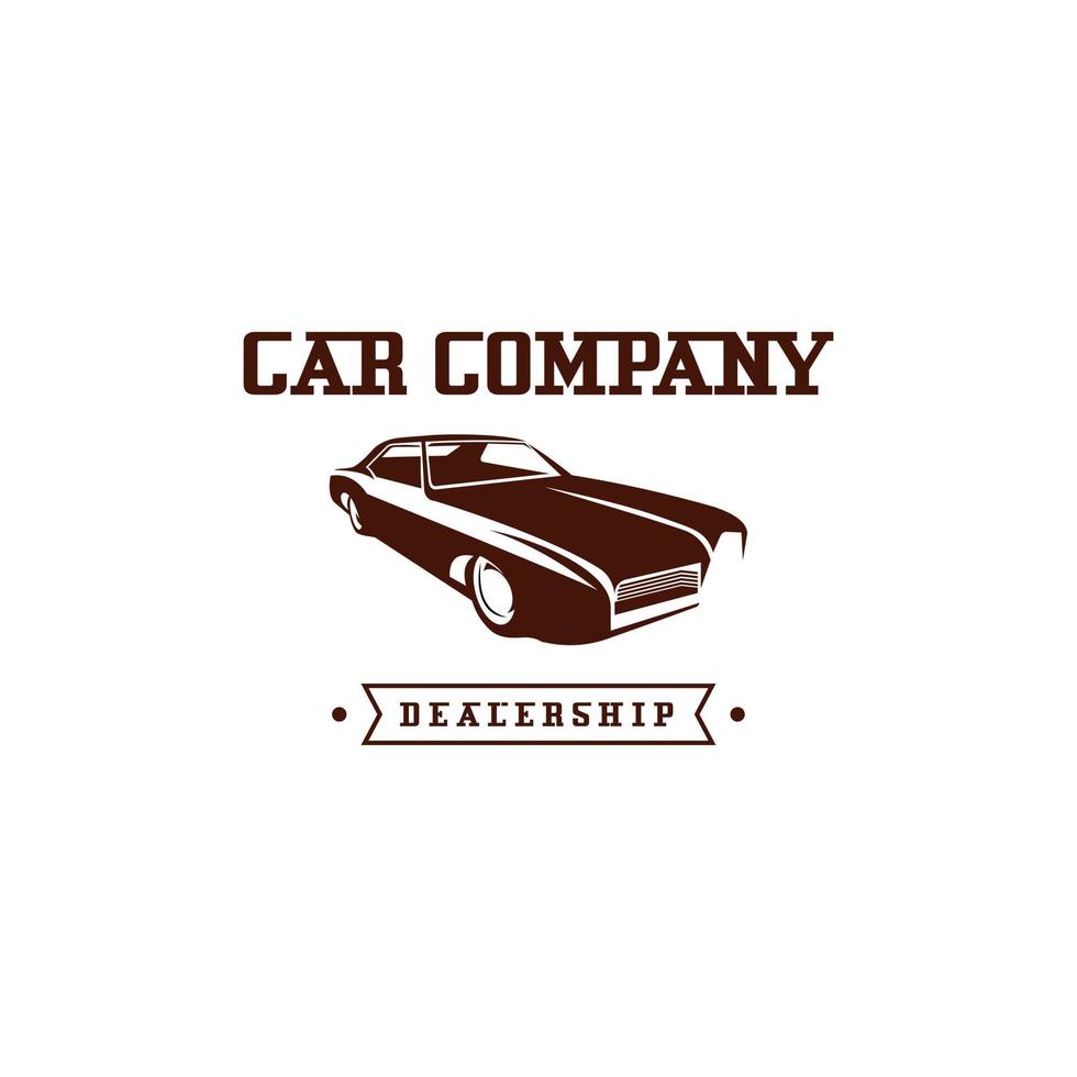 muscle ancien voiture logo conception. impressionnant une muscle voiture logo. une muscle voiture logotype. vecteur