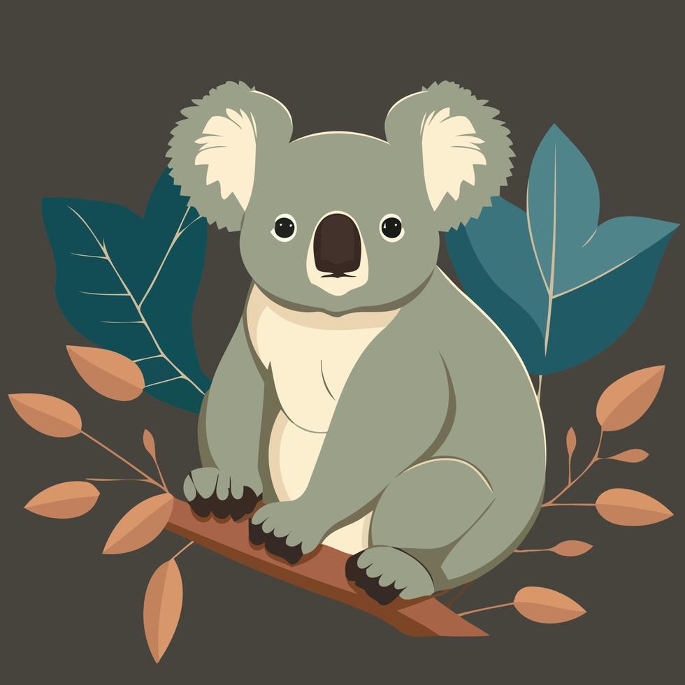 commun koala herbivore mammifère animal vecteur