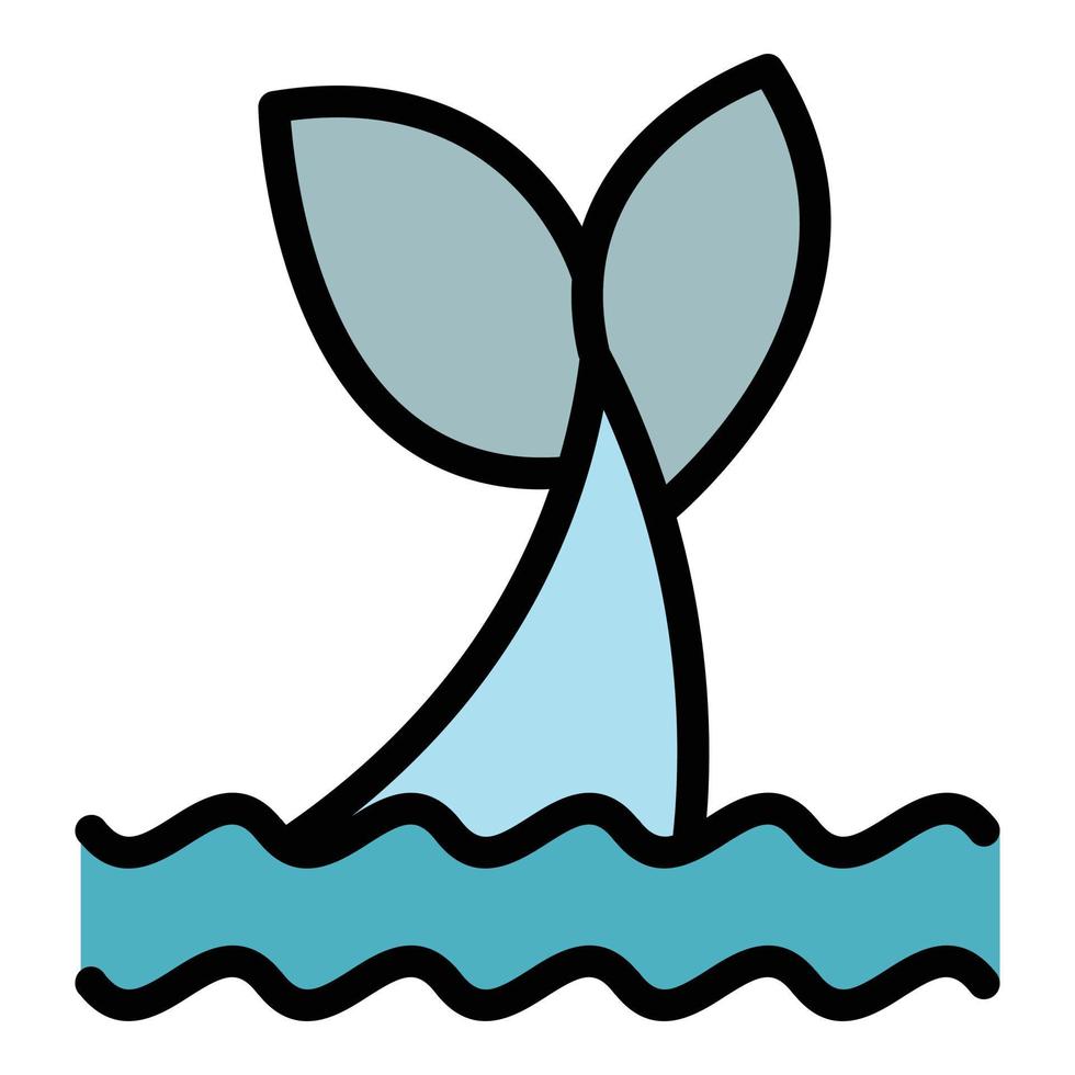 orque queue icône vecteur plat