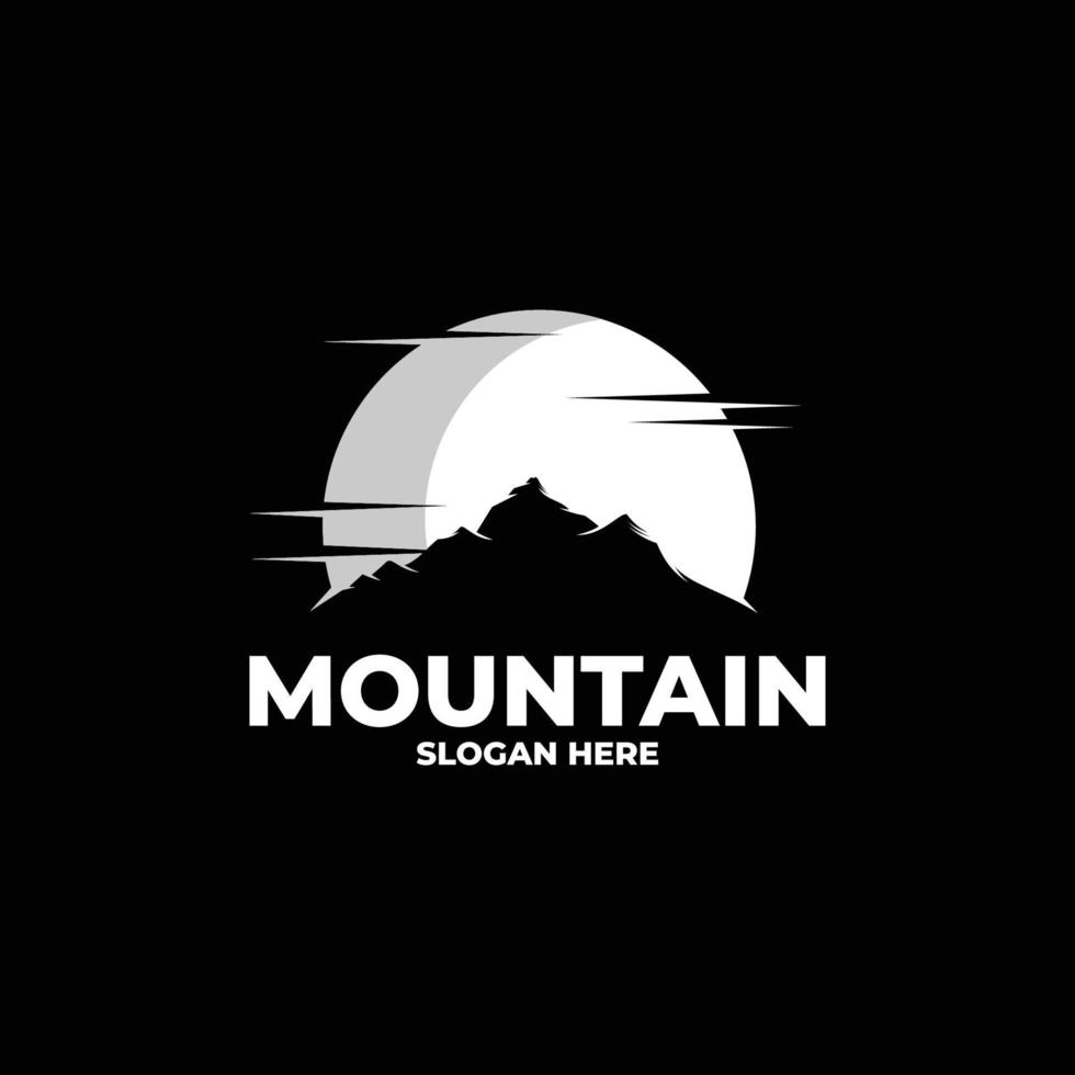 illustration vectorielle de montagne logo design vecteur