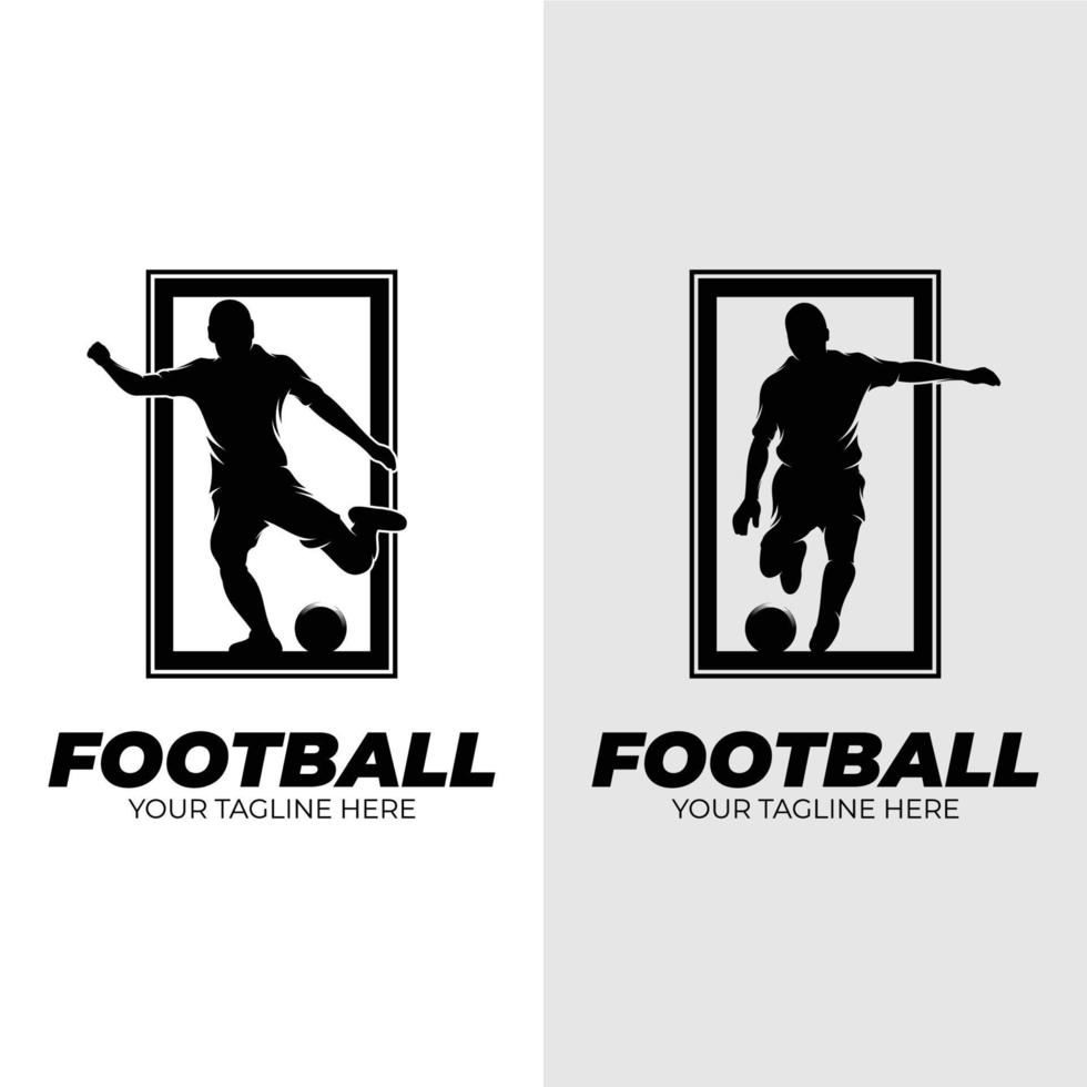 football joueur logo conception modèles vecteur